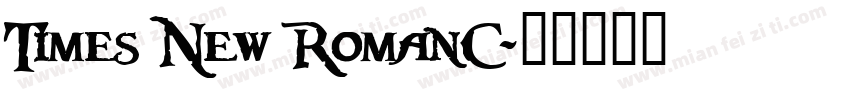 Times New RomanC字体转换